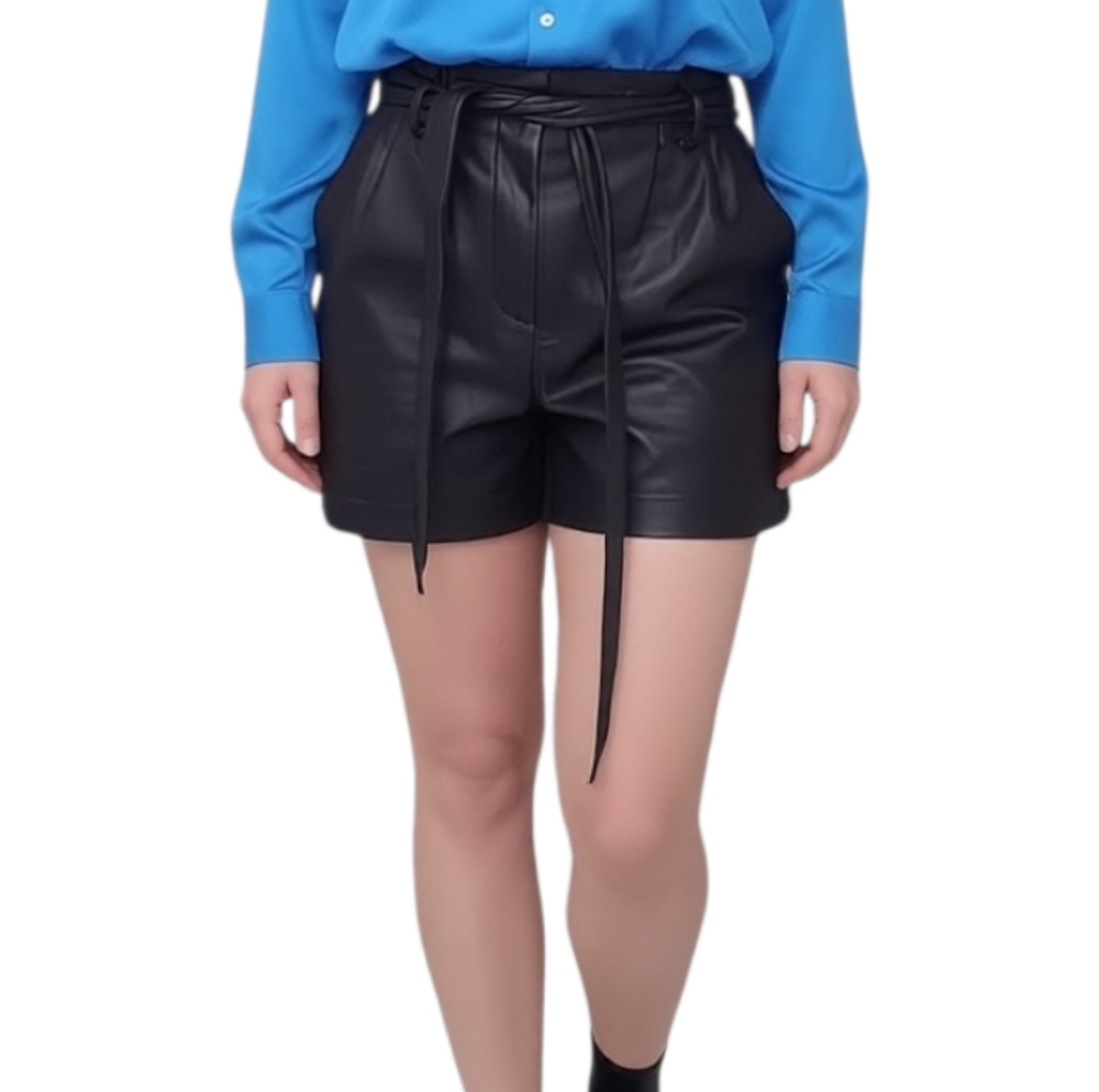 Zara Faux Leather Shorts